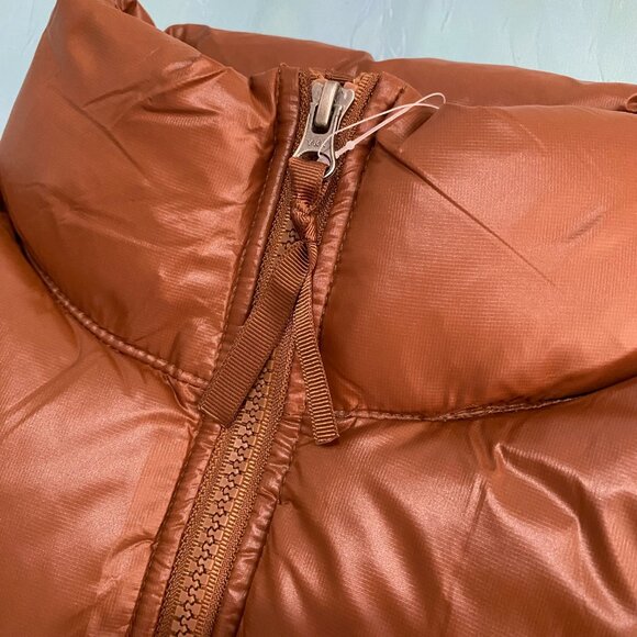 Women's The North Face Short Brown Down Jacket - Picture 4 of 11